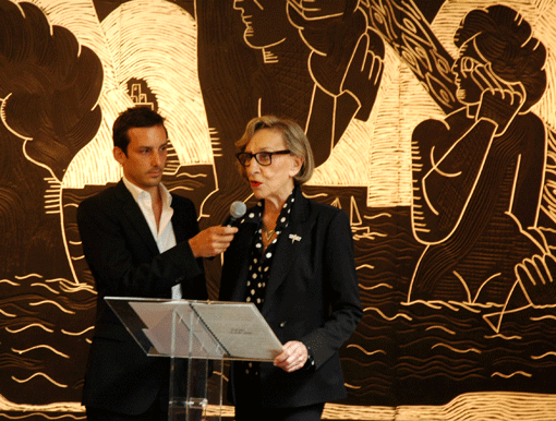 Andrée Putman lors de la conférence de presse,le 12 Juin 2008 à la salle Pleyel