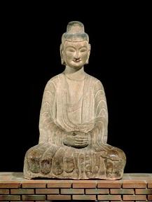 Buddha assis en méditation. Paris, musée Guimet