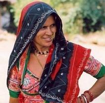 Femme bishnoï au Rajasthan - life and heart