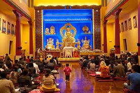 The shrine hall inside Deer Park Center, Oregon