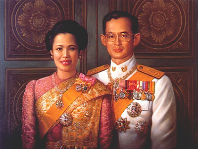 Rama IX and Queen Sirikit